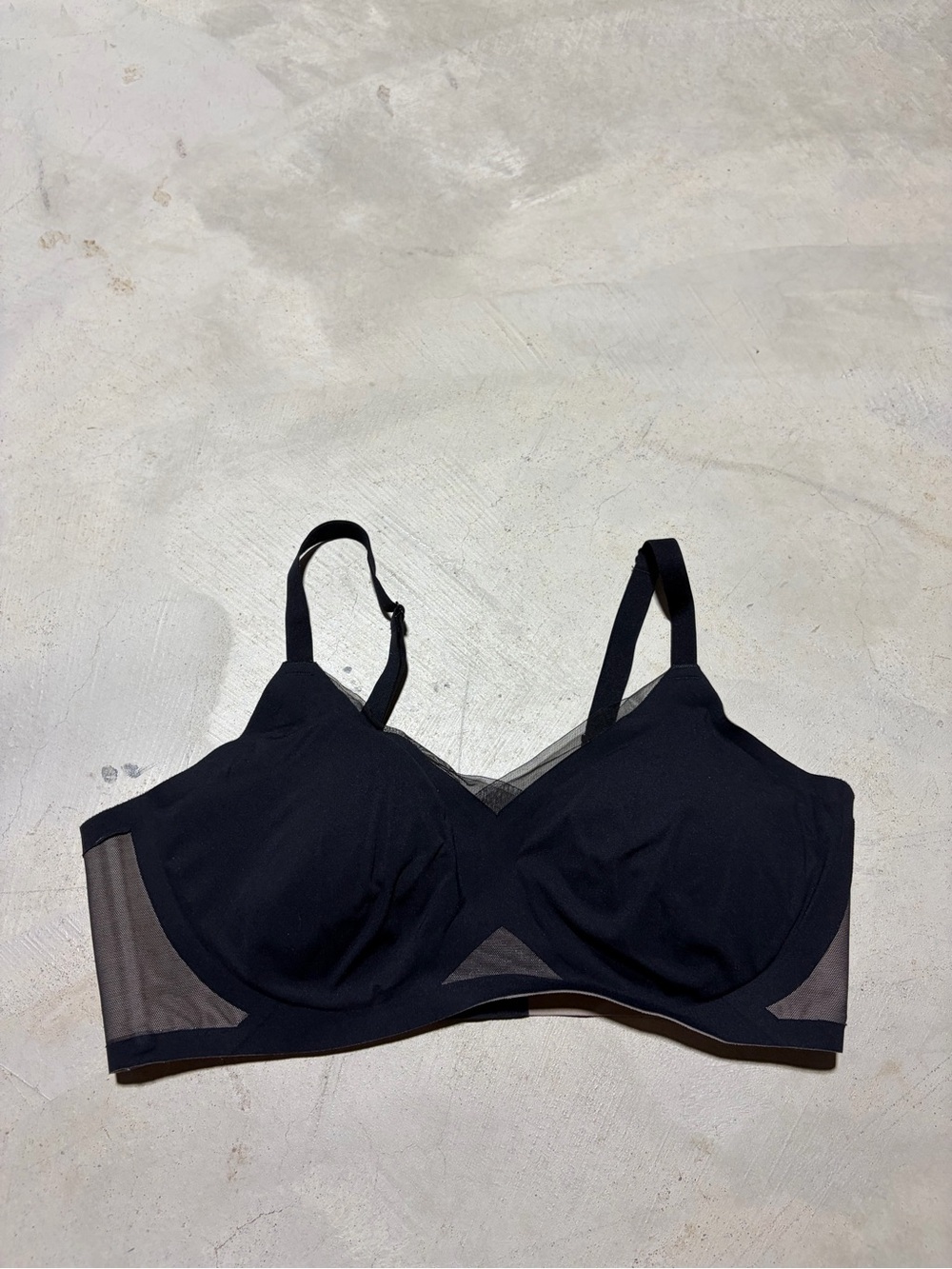 Honeylove Black crossover bra large